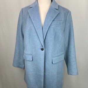 NWT LOFT 20W light blue peri heather modern pea coat